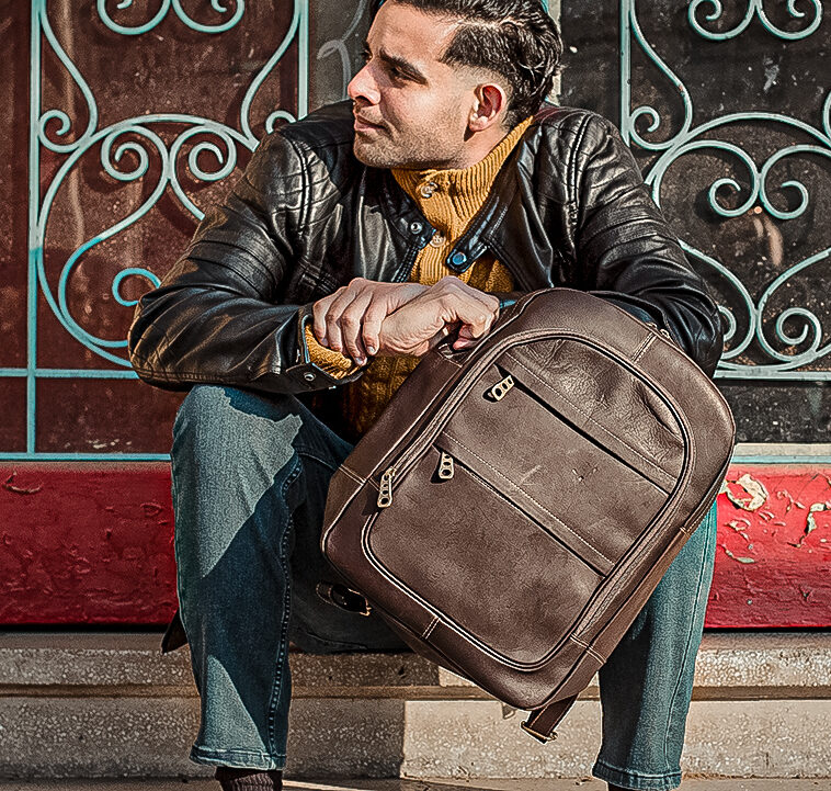 Bolso Mochila Hombre Mochila Marron Piel Mochilas Todo Piel